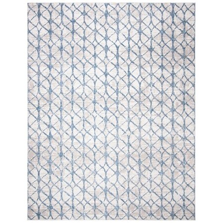 Safavieh 9 x 9 ft. Amelia 700 Contemporary Square Rug, Grey & Blue ALA792F-9SQ